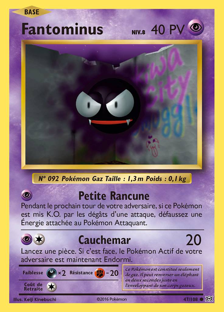 Fantominus 047/108 — Évolutions