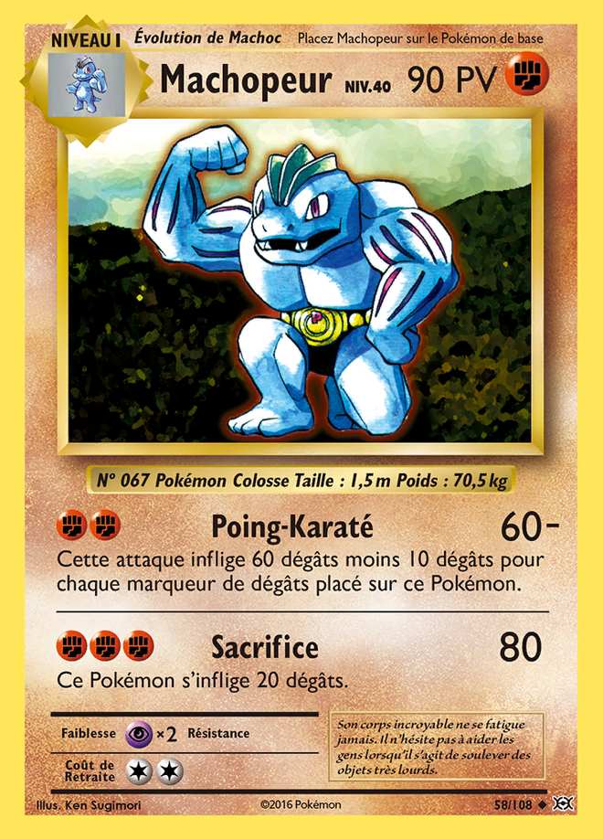 Machopeur 058/108 — Évolutions