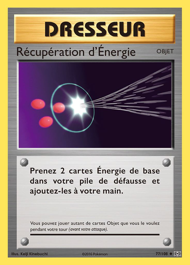 Récupération d'Énergie 077/108 — Évolutions