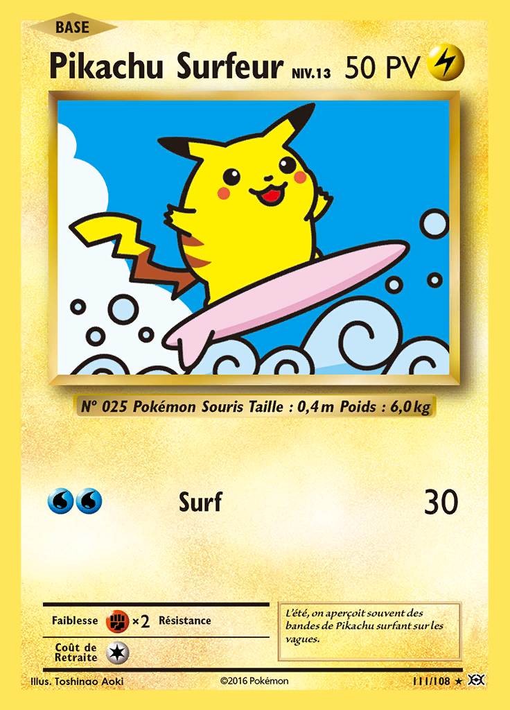 Pikachu 111/108 — Évolutions