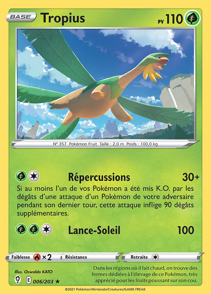 Tropius 006/203 — Évolution Céleste