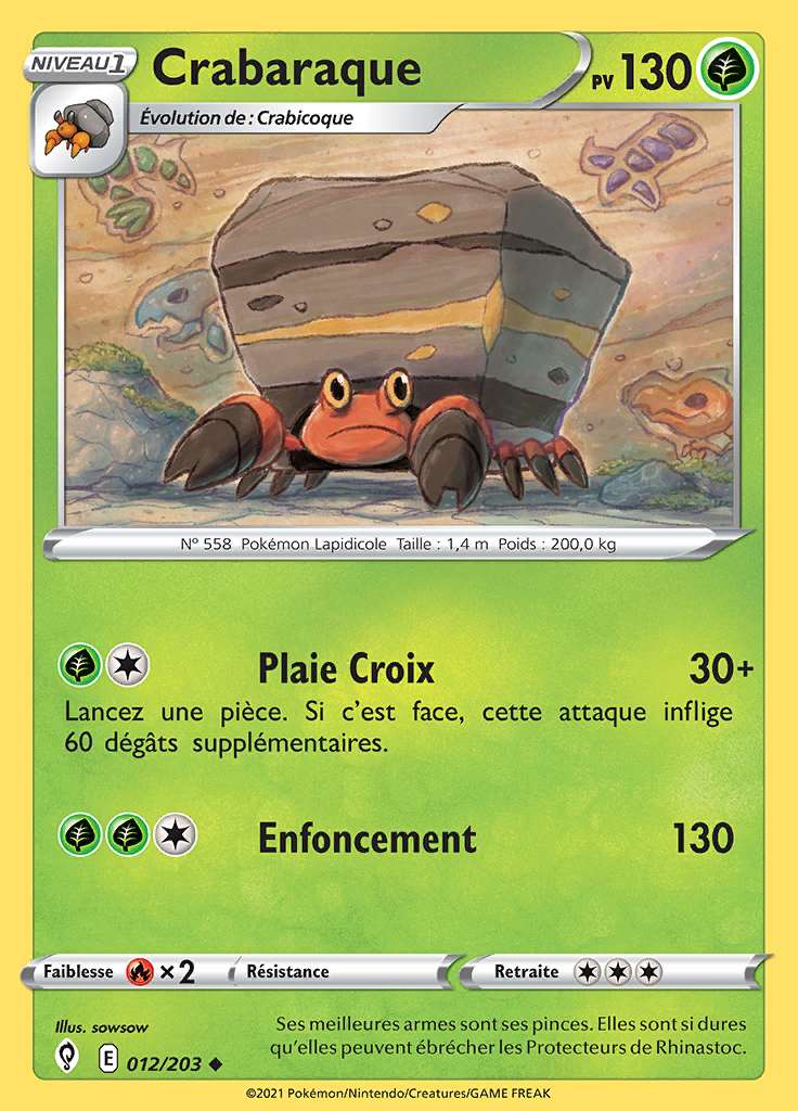 Crabaraque 012/203 — Évolution Céleste