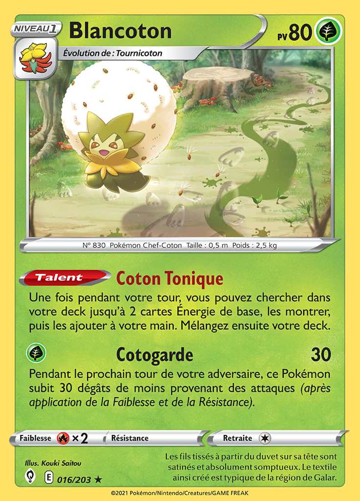 Blancoton 016/203 — Évolution Céleste