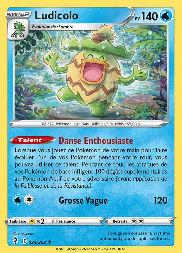 Ludicolo 034/203 — Évolution Céleste