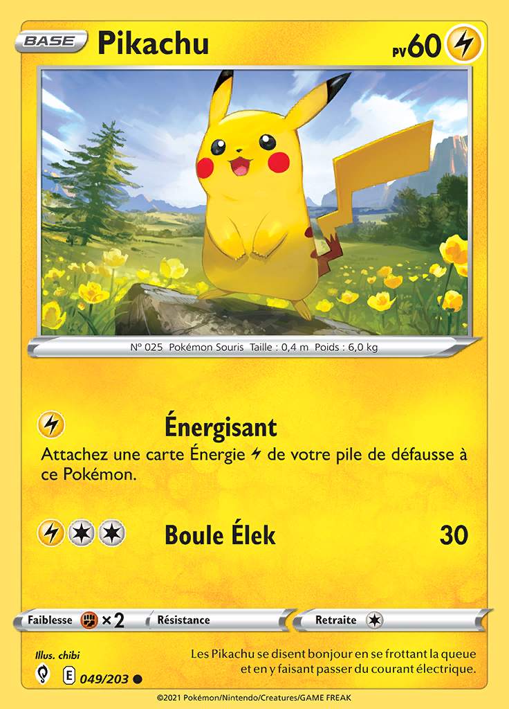 Pikachu 049/203 — Évolution Céleste