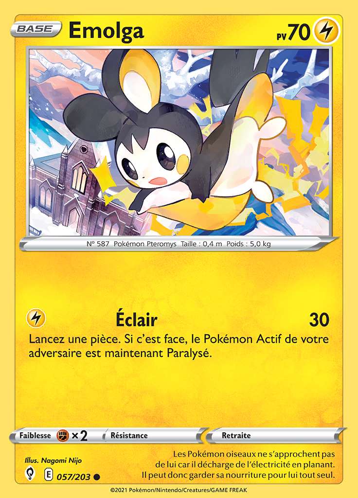Emolga 057/203 — Évolution Céleste