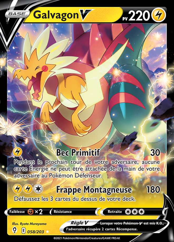 Galvagon V 058/203 — Évolution Céleste
