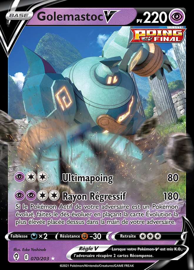 Golemastoc V 070/203 — Évolution Céleste
