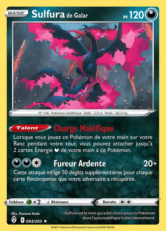 Sulfura de Galar 093/203 — Évolution Céleste