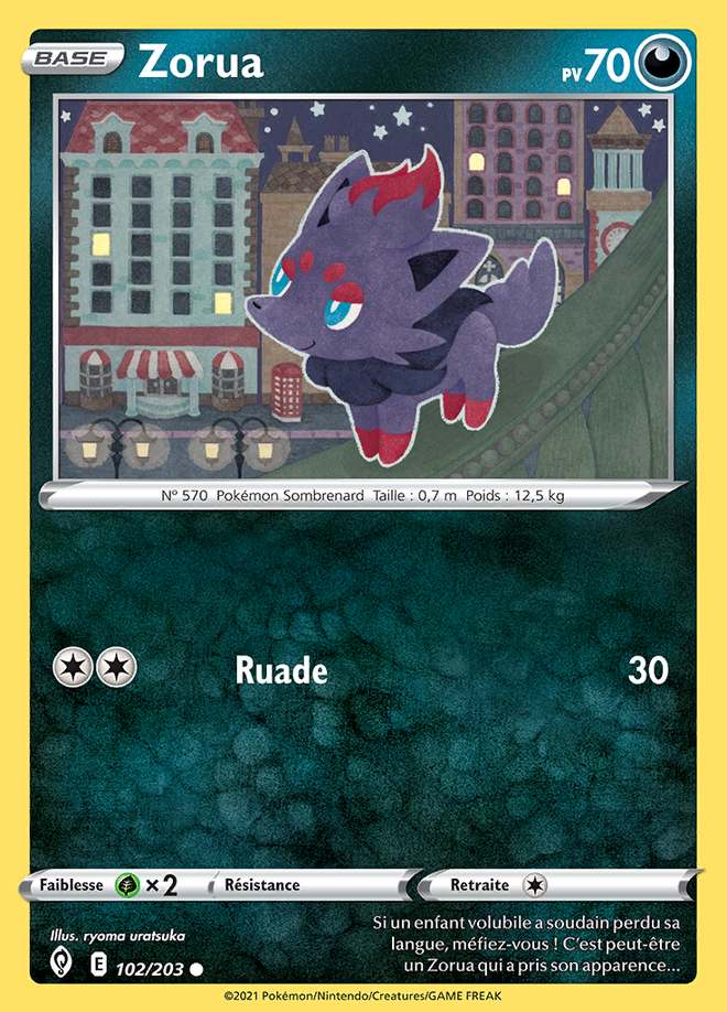 Zorua 102/203 — Évolution Céleste
