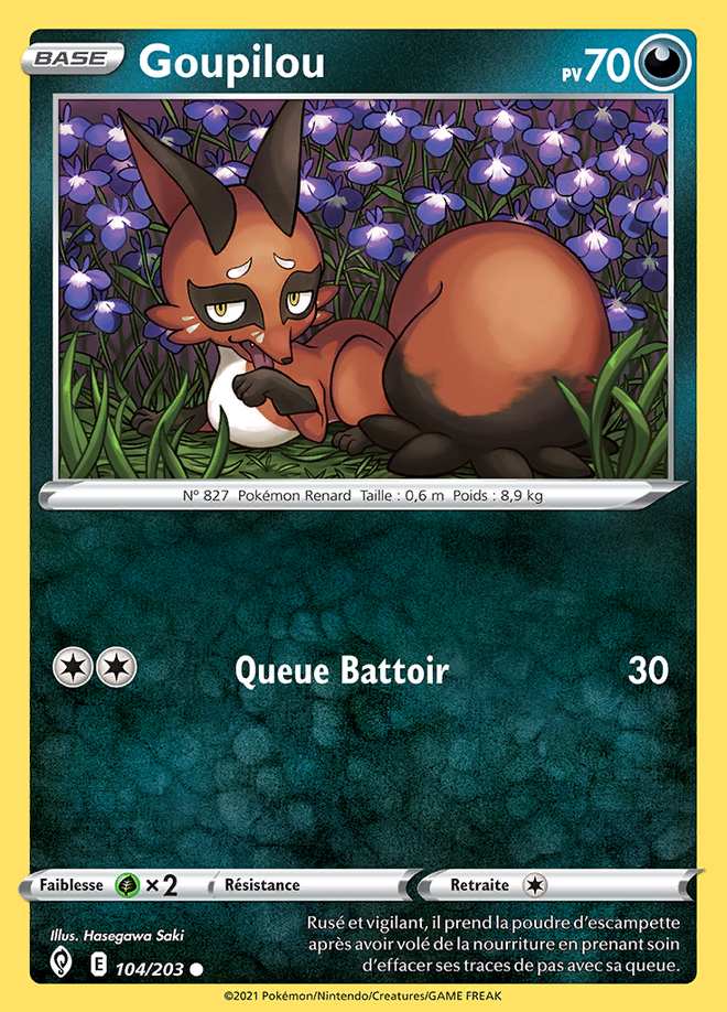 Goupilou 104/203 — Évolution Céleste
