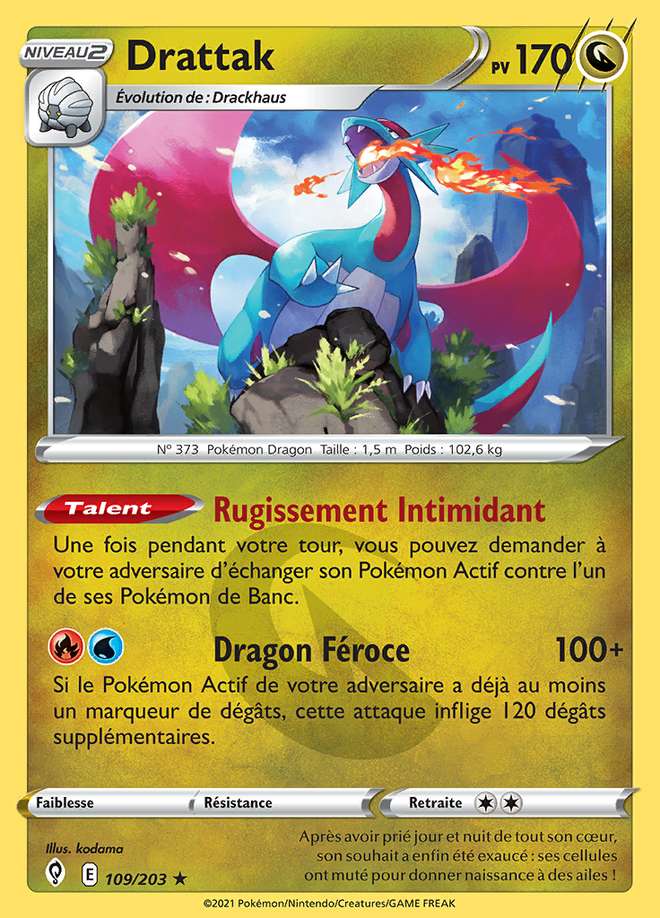 Drattak 109/203 — Évolution Céleste