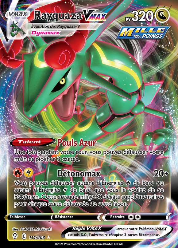 Rayquaza VMAX 111/203 — Évolution Céleste