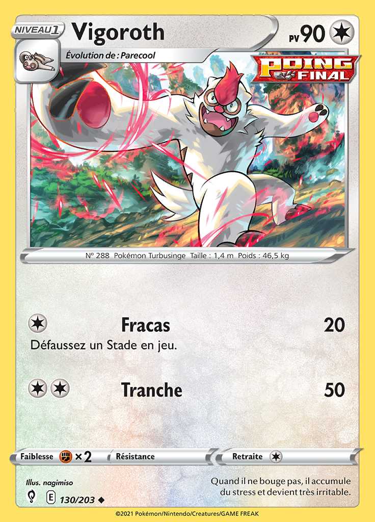 Vigoroth 130/203 — Évolution Céleste