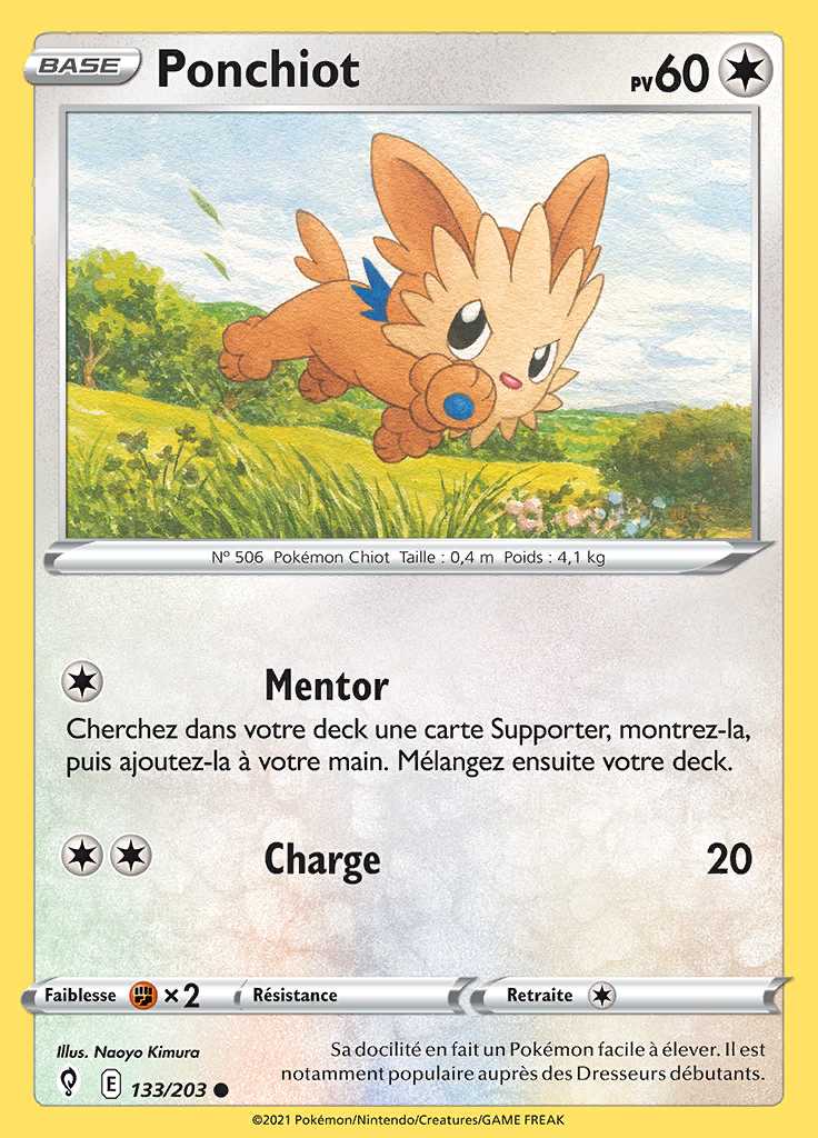 Ponchiot 133/203 — Évolution Céleste