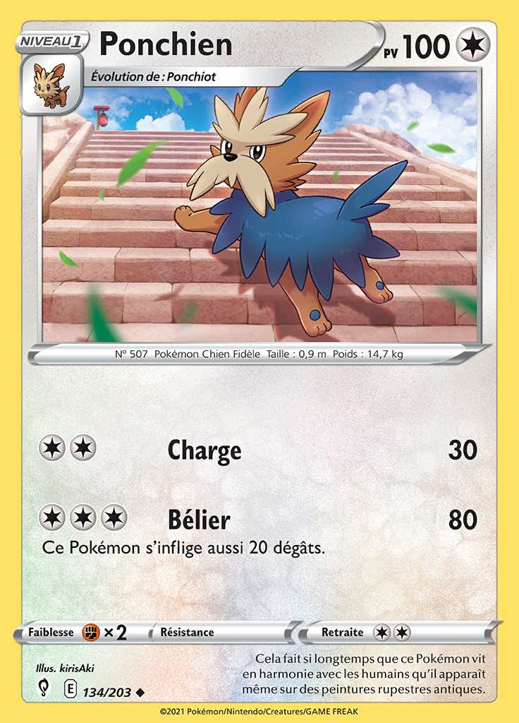 Ponchien 134/203 — Évolution Céleste