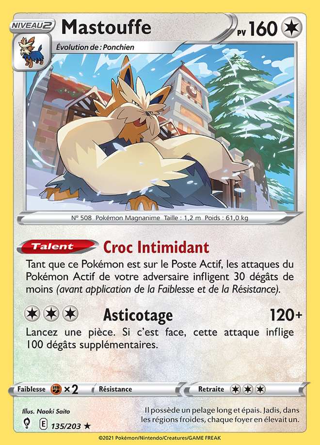 Mastouffe 135/203 — Évolution Céleste