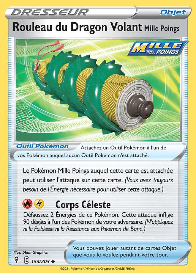 Rouleau du Dragon Volant Mille Poings 153/203 — Évolution Céleste