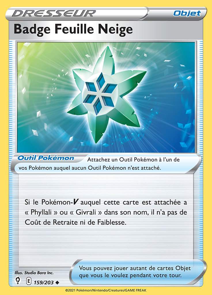 Badge Feuille Neige 159/203 — Évolution Céleste