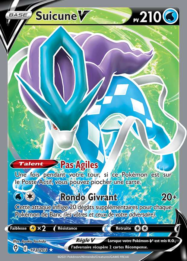Suicune V 173/203 — Évolution Céleste
