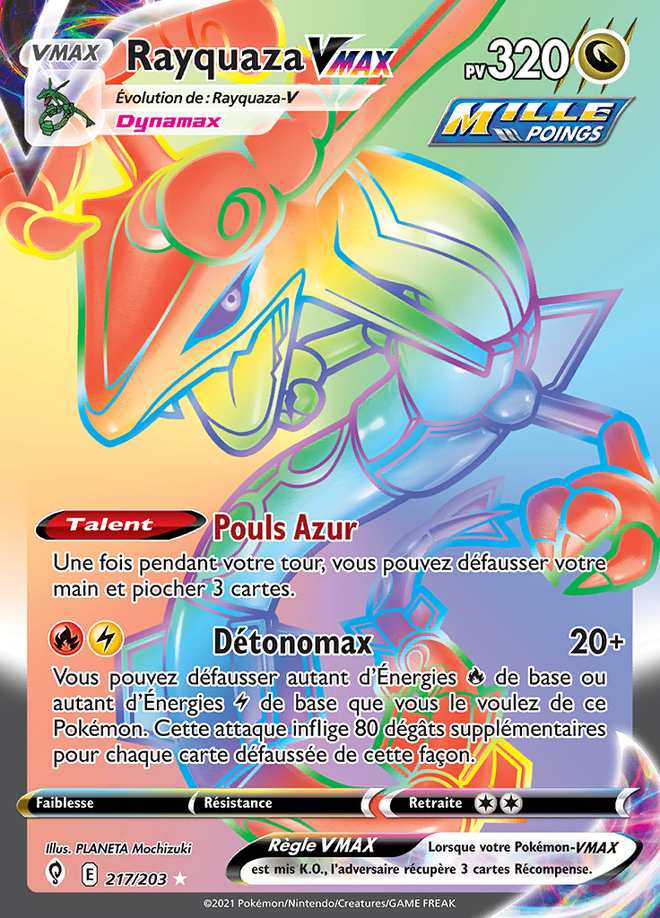 Rayquaza VMAX 217/203 — Évolution Céleste