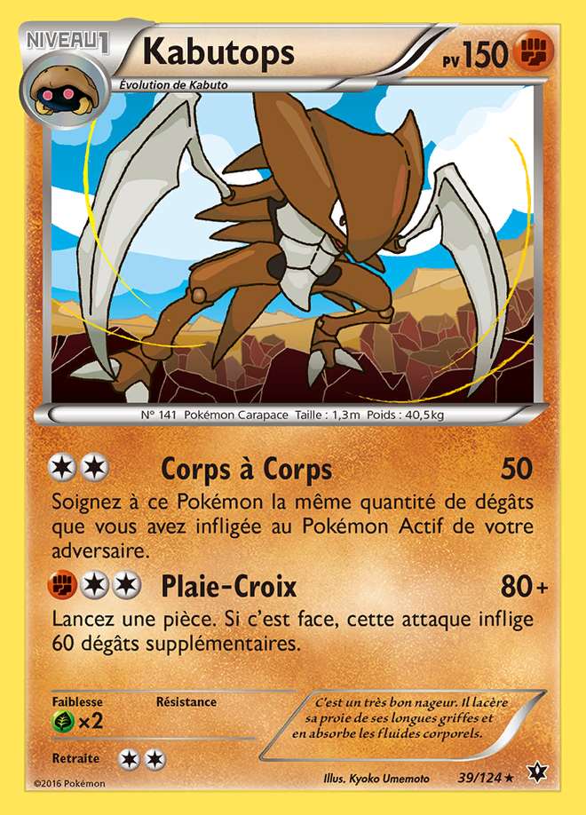 Kabutops 039/124 — Impact des Destins