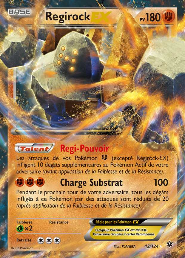 Regirock-EX 043/124 — Impact des Destins