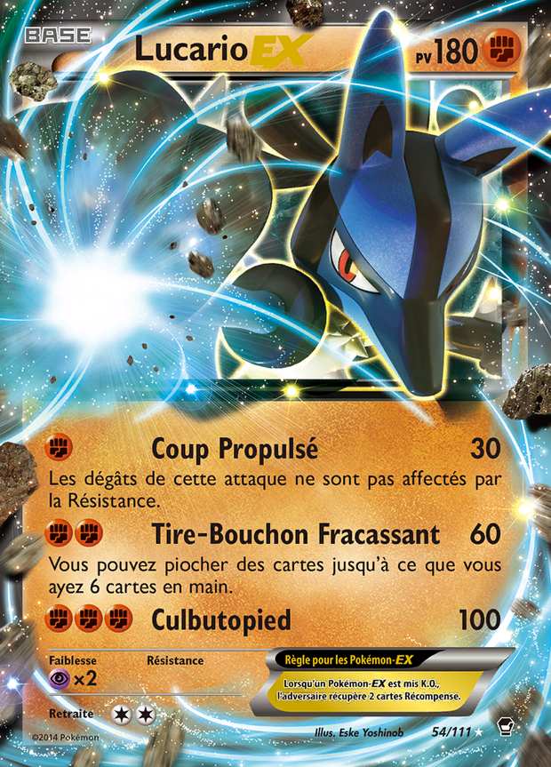Lucario-EX 054/111 — Poings Furieux