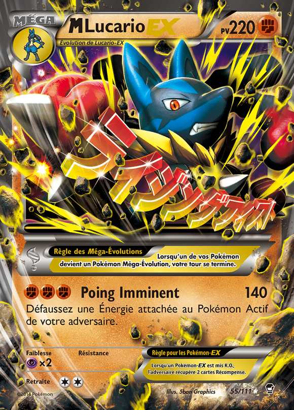 M-Lucario-EX 055/111 — Poings Furieux