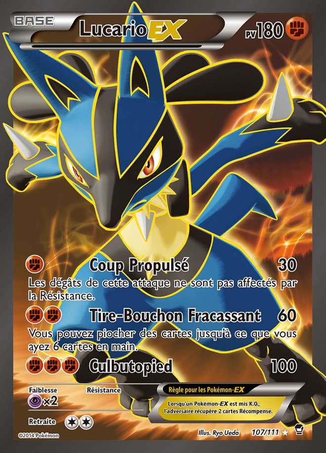 Lucario-EX 107/111 — Poings Furieux