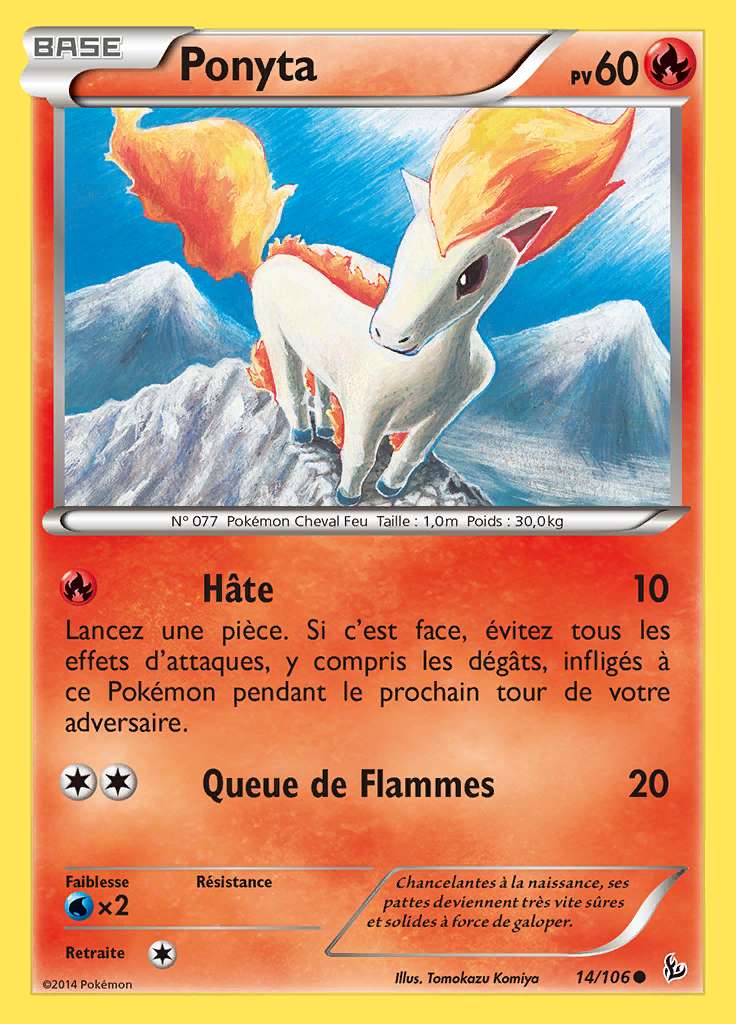 Ponyta 014/106 — Étincelles