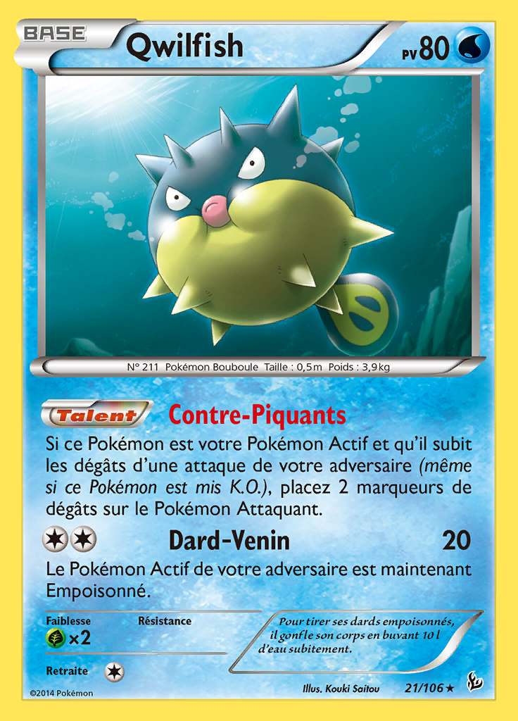 Qwilfish 021/106 — Étincelles