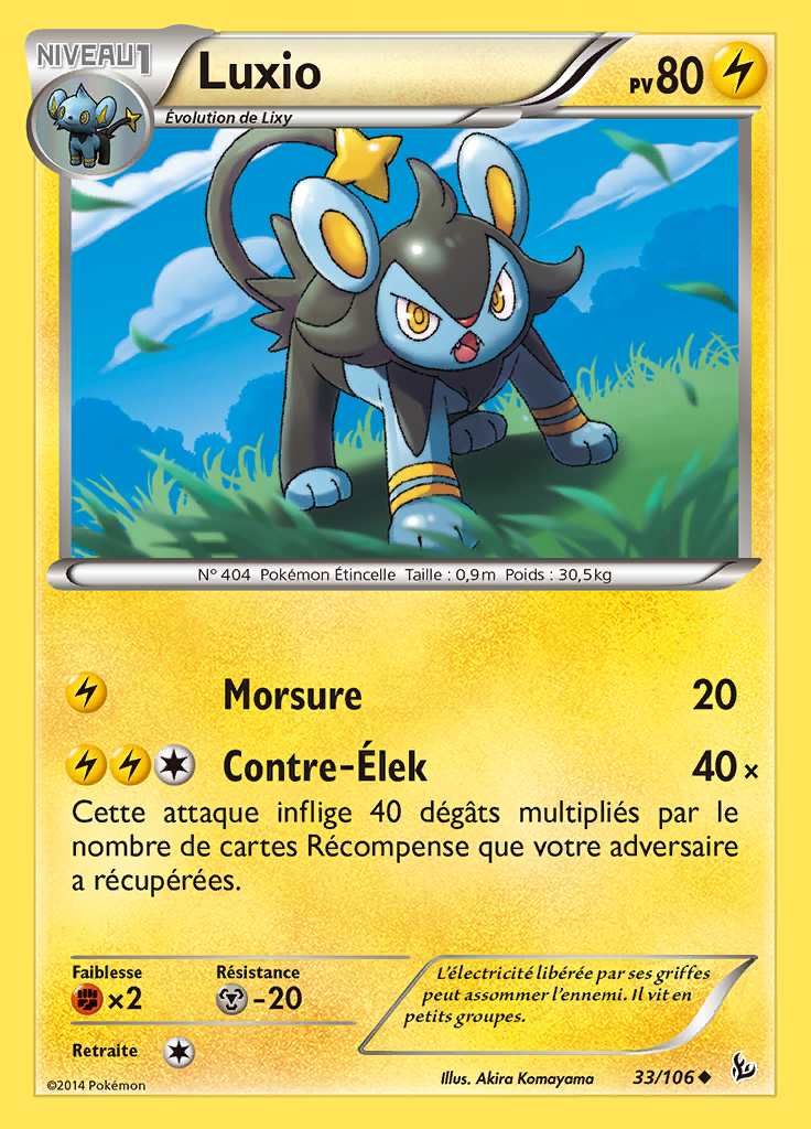 Luxio 033/106 — Étincelles