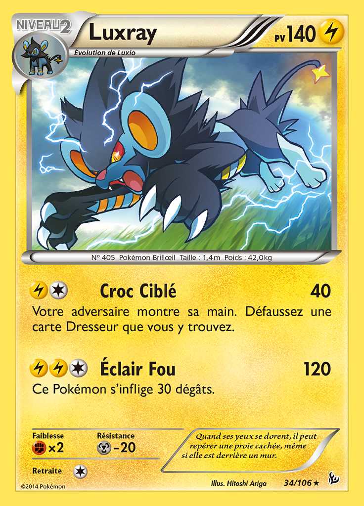 Luxray 034/106 — Étincelles