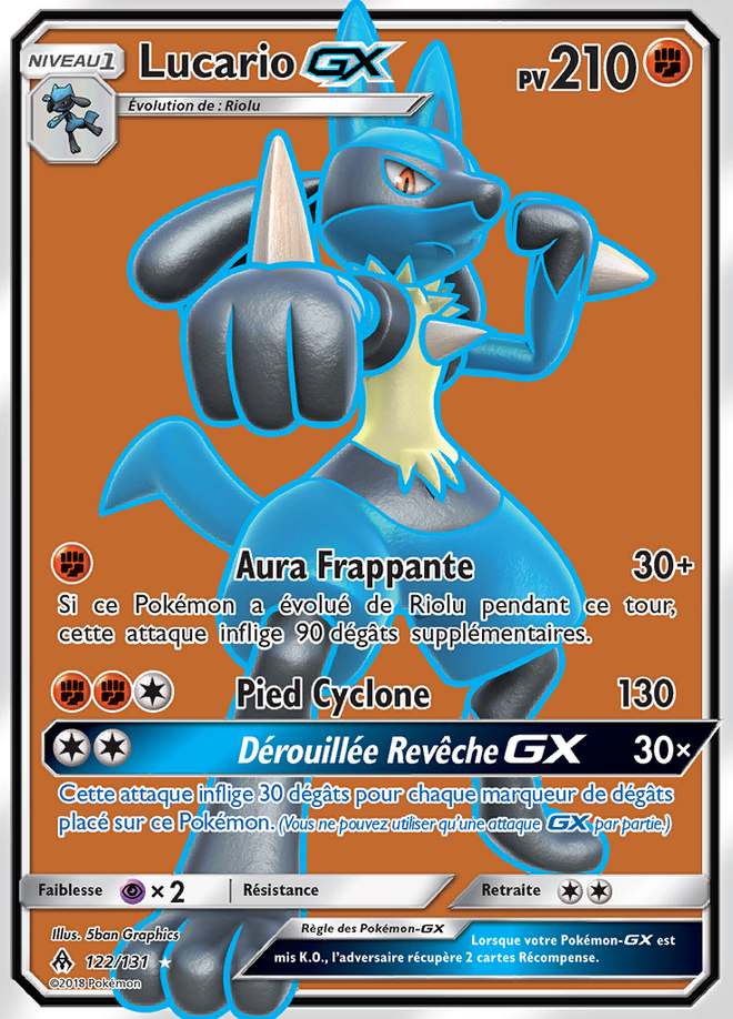 Lucario-GX 122/131 — Lumière Interdite