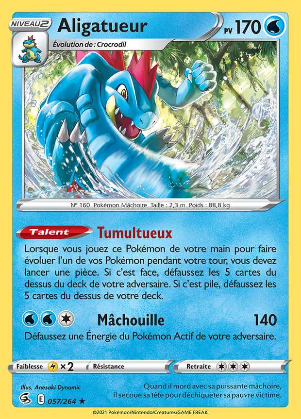 Aligatueur 057/264 — Poing de Fusion