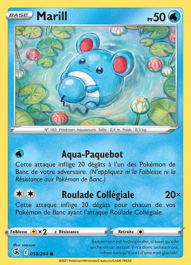 Marill 058/264 — Poing de Fusion