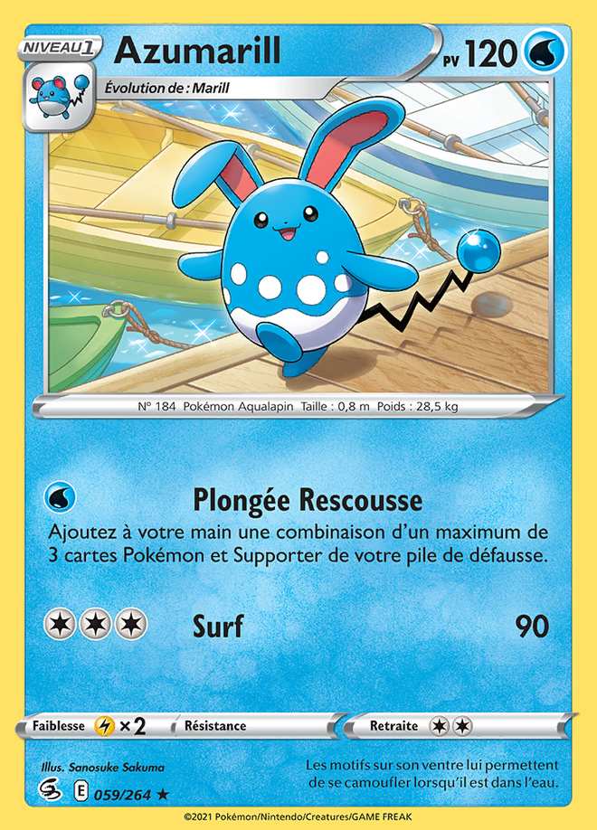 Azumarill 059/264 — Poing de Fusion