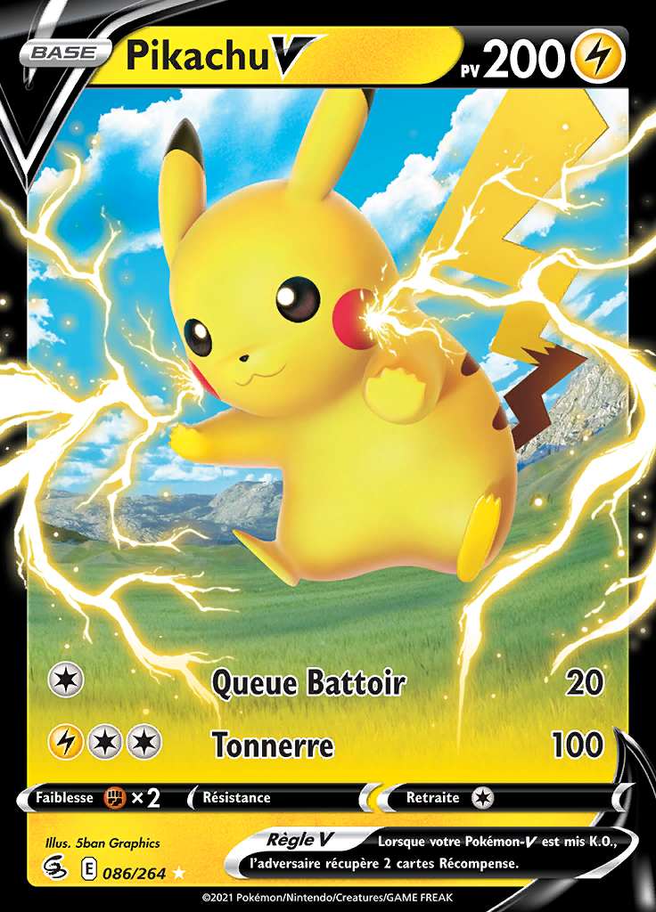 Pikachu V 086/264 — Poing de Fusion
