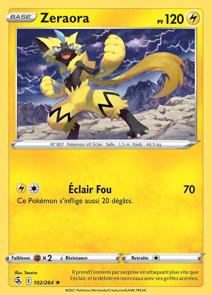 Zeraora 102/264 — Poing de Fusion