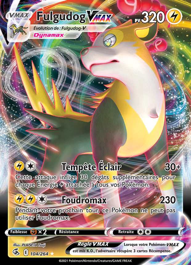 Fulgudog VMAX 104/264 — Poing de Fusion