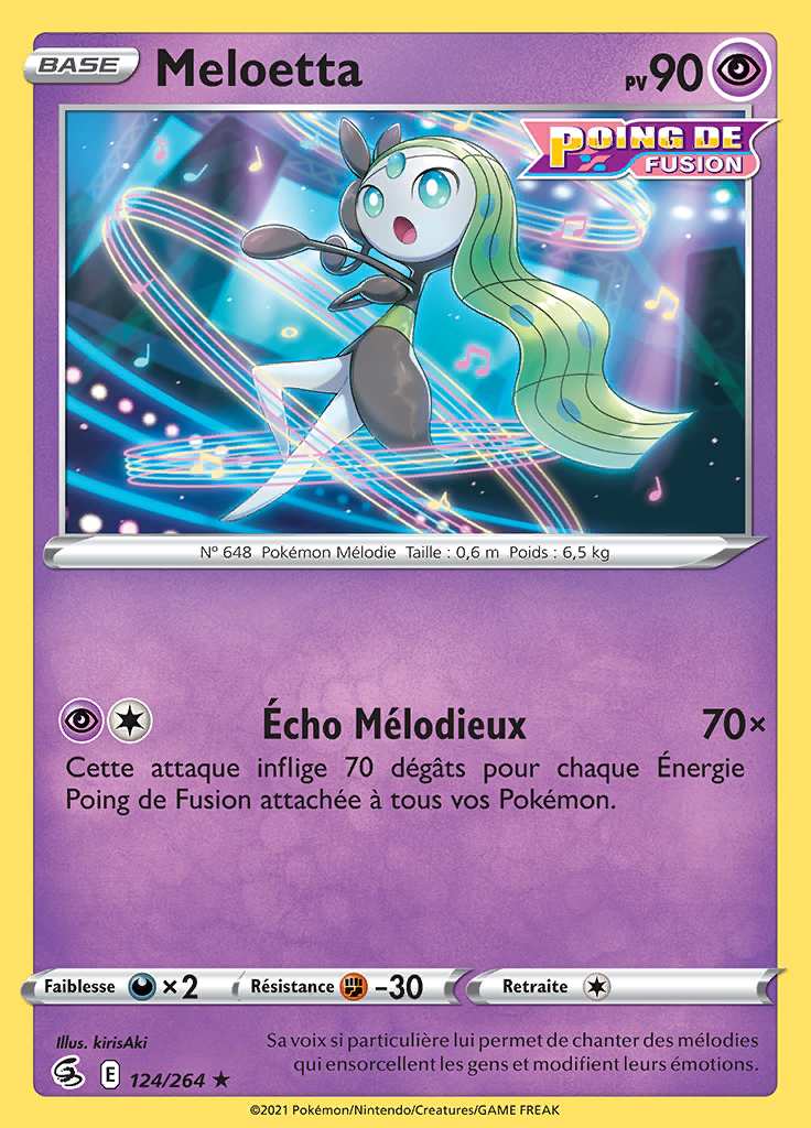 Meloetta 124/264 — Poing de Fusion