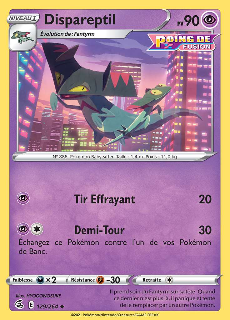 Dispareptil 129/264 — Poing de Fusion