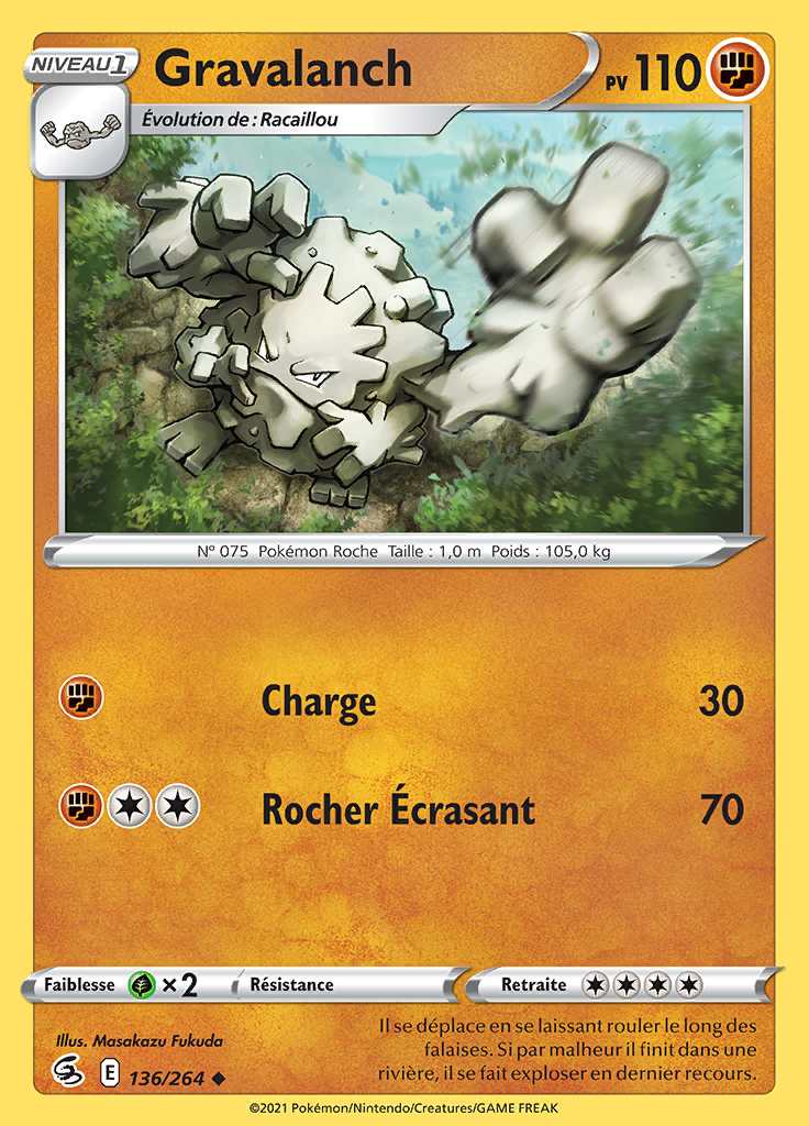 Gravalanch 136/264 — Poing de Fusion