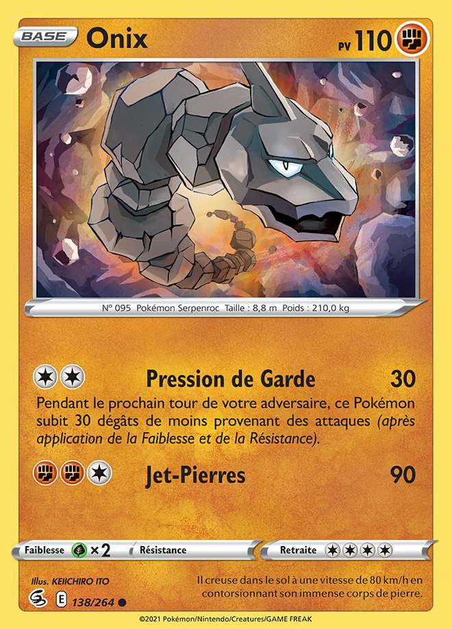 Onix 138/264 — Poing de Fusion