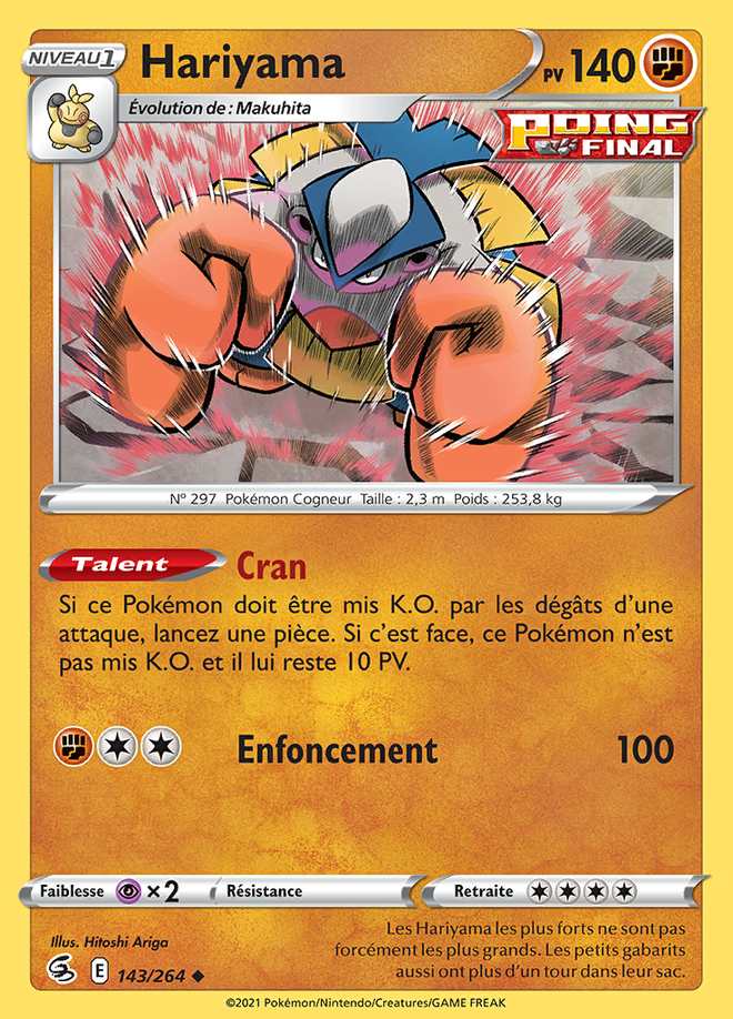 Hariyama 143/264 — Poing de Fusion