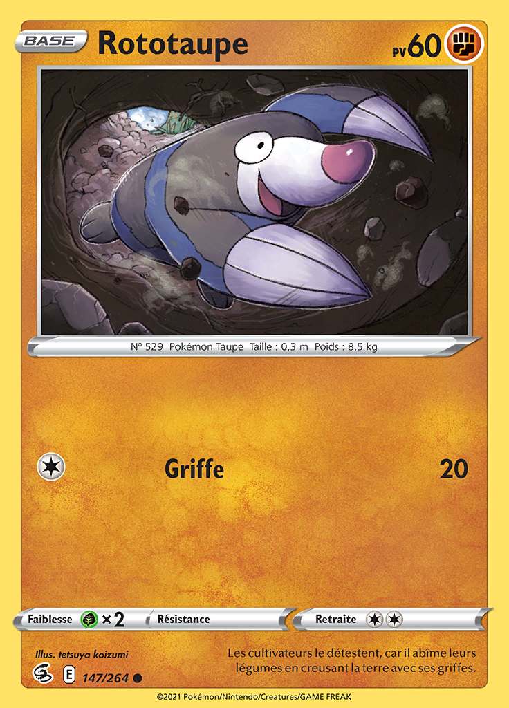 Rototaupe 147/264 — Poing de Fusion