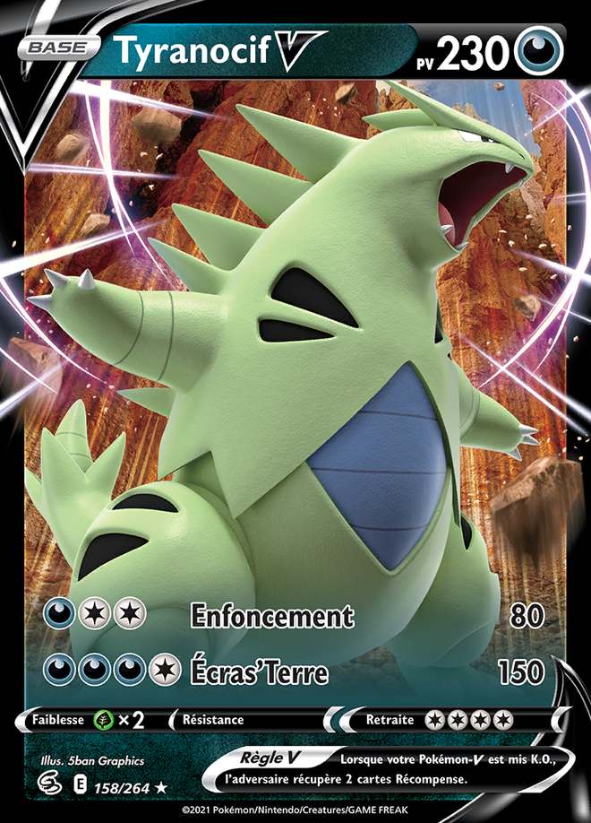 Tyranocif V 158/264 — Poing de Fusion