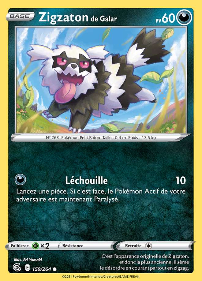 Zigzaton de Galar 159/264 — Poing de Fusion