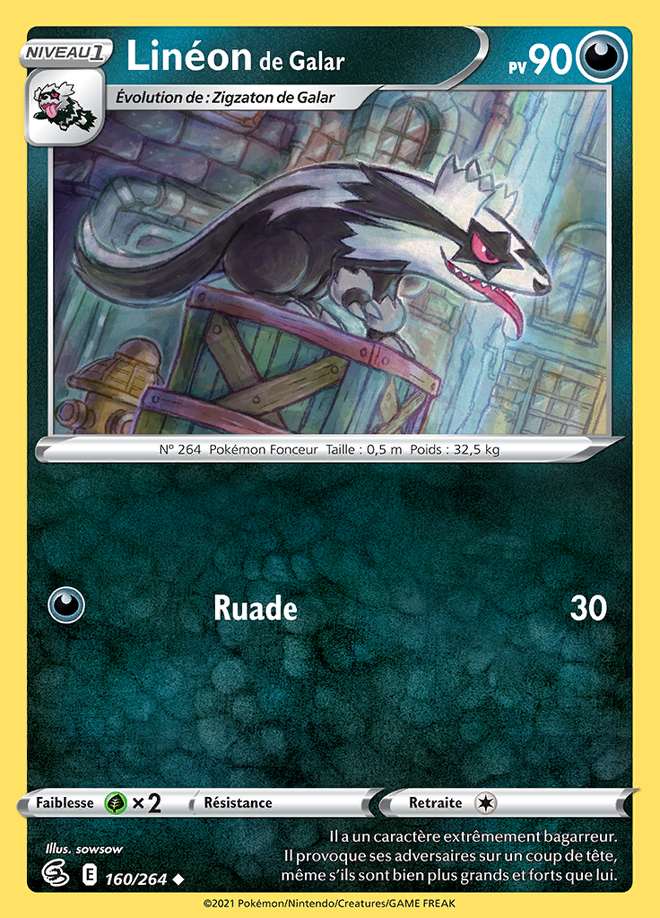 Linéon de Galar 160/264 — Poing de Fusion